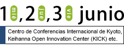 1-3 junio 2016 @Centro de Conferencias Internacional de Kyoto, Keihanna Open Innovation Center Kyoto (KICK), etc.
