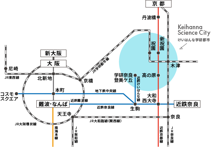 会場までの沿線図